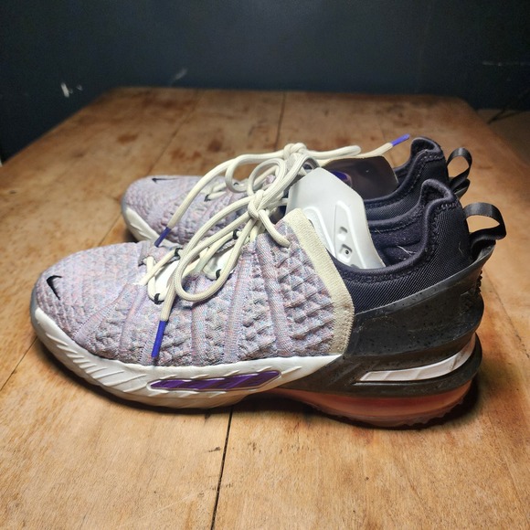 LeBron Witness 6 Kids Basketball Shoes Sneakers Coconut Milk Polarized Blue 4.5 - Picture 5 of 11